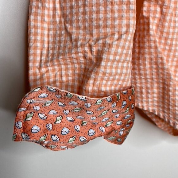 Vineyard Vines By Shep & Ian Shirt Size S Men's Button Down Collared Flip Cuffs - Picture 4 of 5